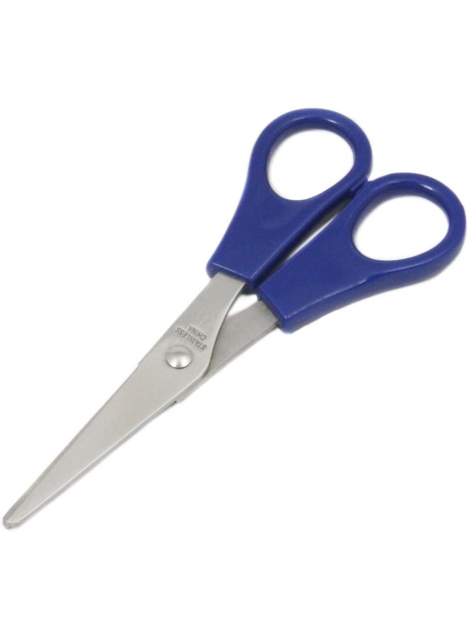 Chef Craft Platinum Series Stainless Steel Household Scissor Blue and Silver 5.5 Inch 20998 - Image 1
