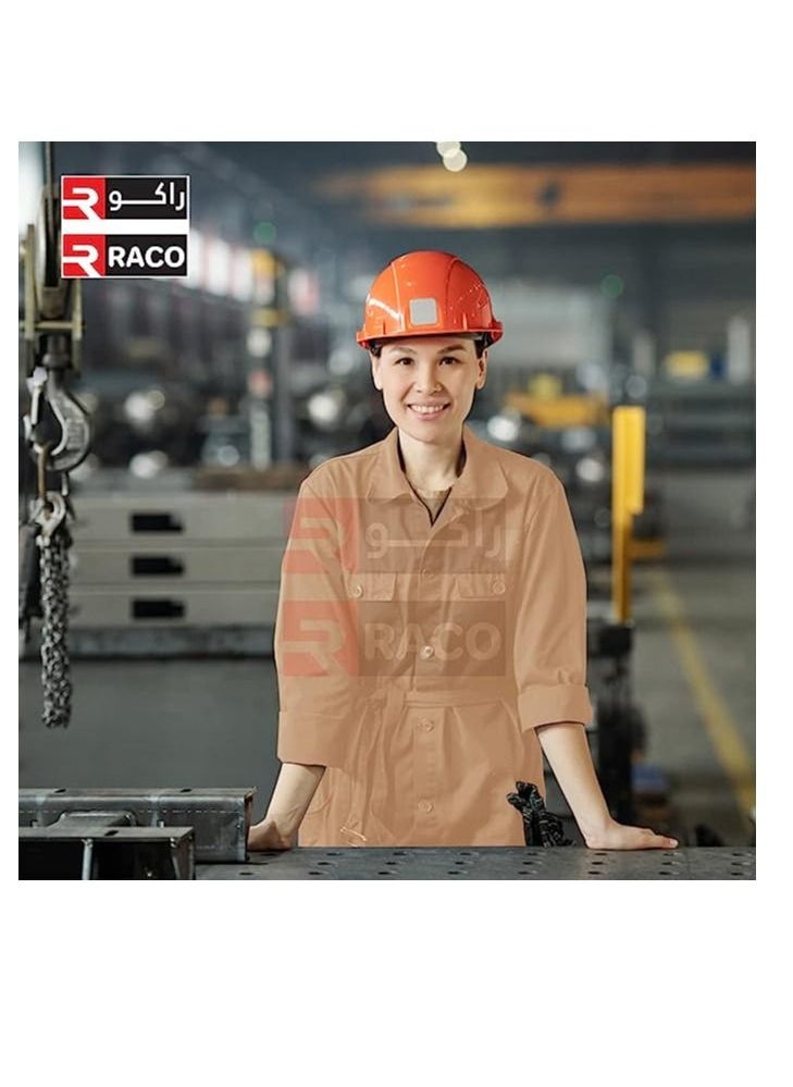 RACO - RACO Industrial Coverall Long Sleeves Pre-Shrunk 190GSM 100% Twill Cotton XL - Image 1