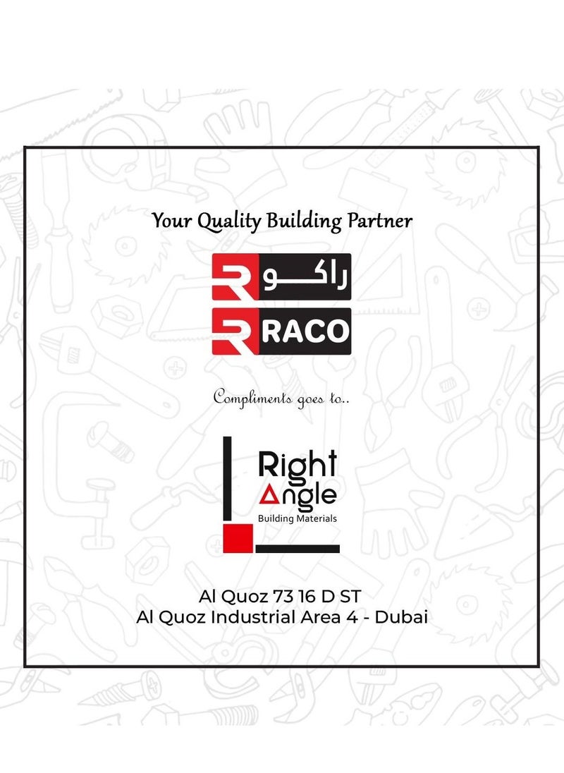 RACO - RACO Industrial Coverall Long Sleeves Pre-Shrunk 190GSM 100% Twill Cotton XL - Image 1