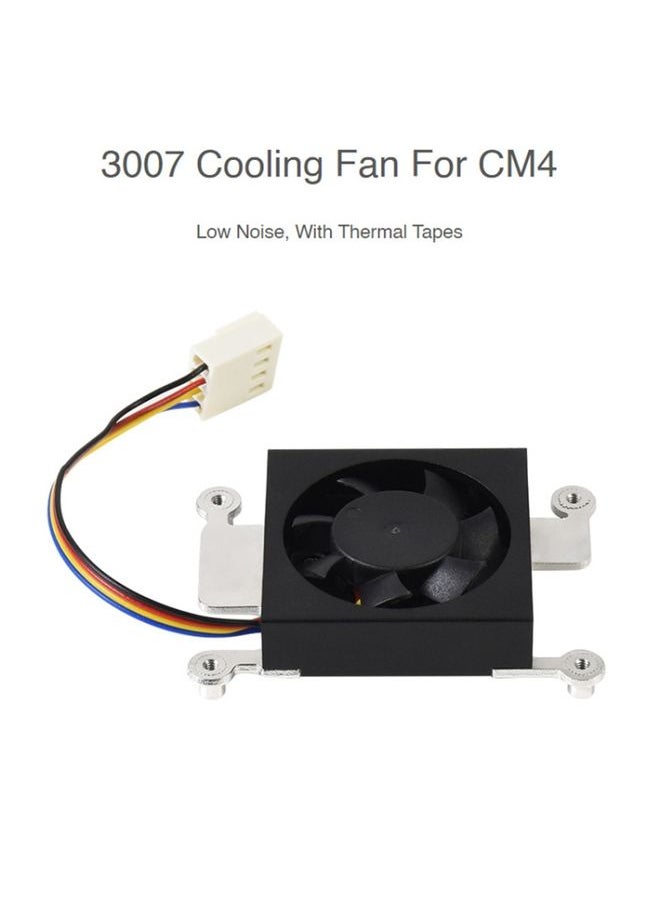 Generic - Waveshare Dedicated 3007 Cooling Fan for Raspberry Pi Compute Module 4 CM4, Power Supply:12V - Image 1