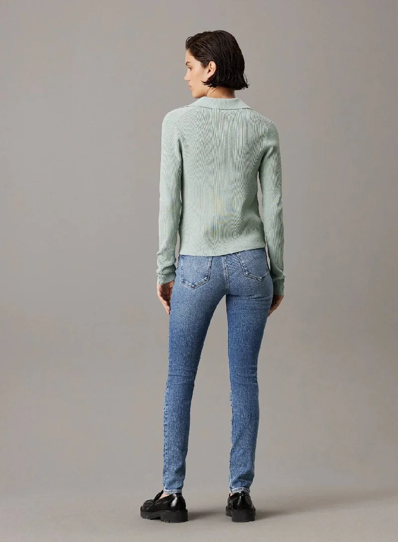 Calvin Klein Jeans Mid Rise Skinny Jeans