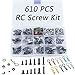 Fraternize 610PCS Universal RC car Parts Screw Tool Kit Screws Assortment Set Hardware Fasteners for Traxxas Axial Redcat Arrma HPI SCX10 Losi 18 110 112 116 Scale RC Cars Trucks Crawler RC Screw Kit - Image 2