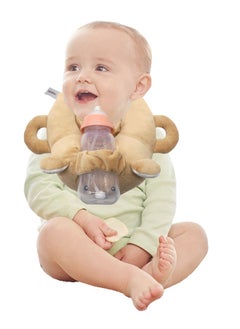 Bottle Holder for Baby, Baby Self Bottle Feeding Pillow，Baby Bottle Holder Hands Free Feeding, Adjustable Nursing Pillow, Essentials for Newborns and Twins, Bear
