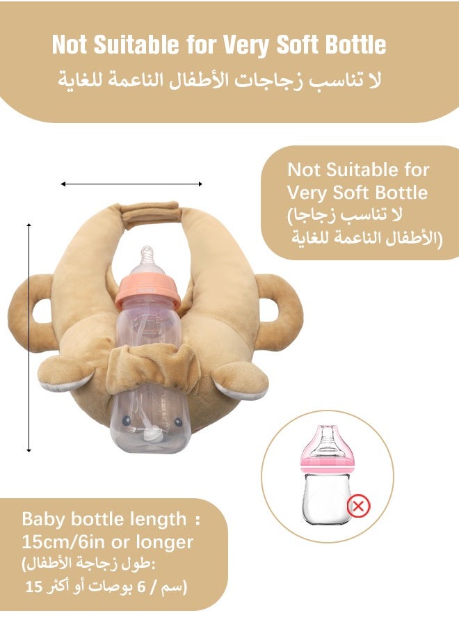 Generic - Bottle Holder for Baby, Baby Self Bottle Feeding Pillow，Baby Bottle Holder Hands Free Feeding, Adjustable Nursing Pillow, Essentials for Newborns and Twins, Bear - Image 1