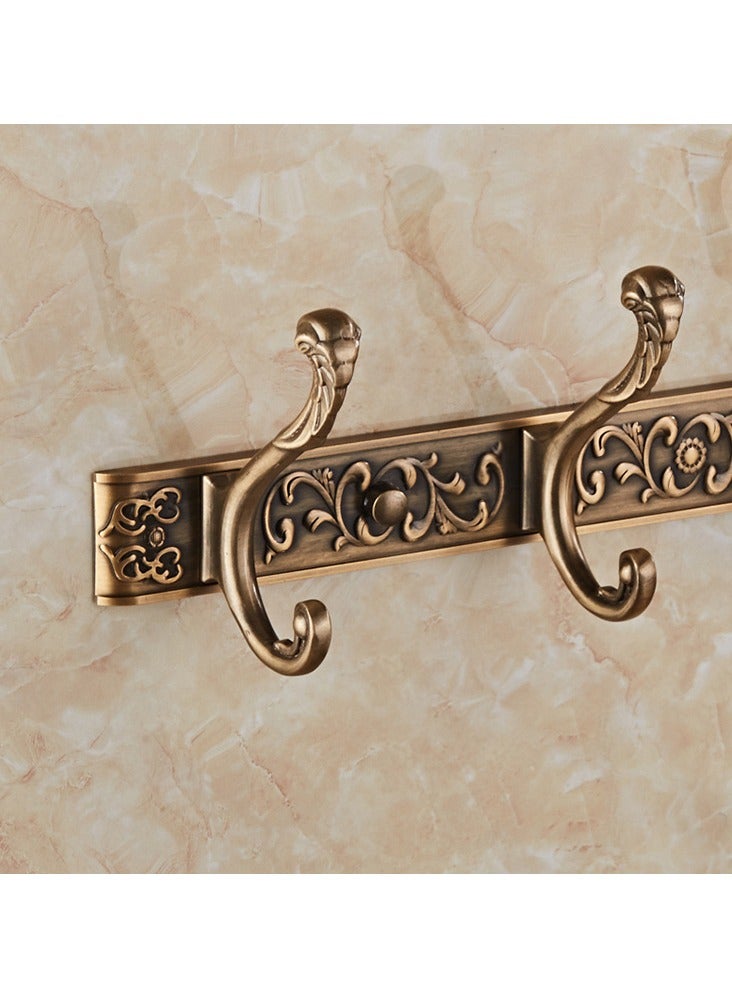 Loquat Aluminum Alloy Wall Coat Hat Hooks, 5 Hooks