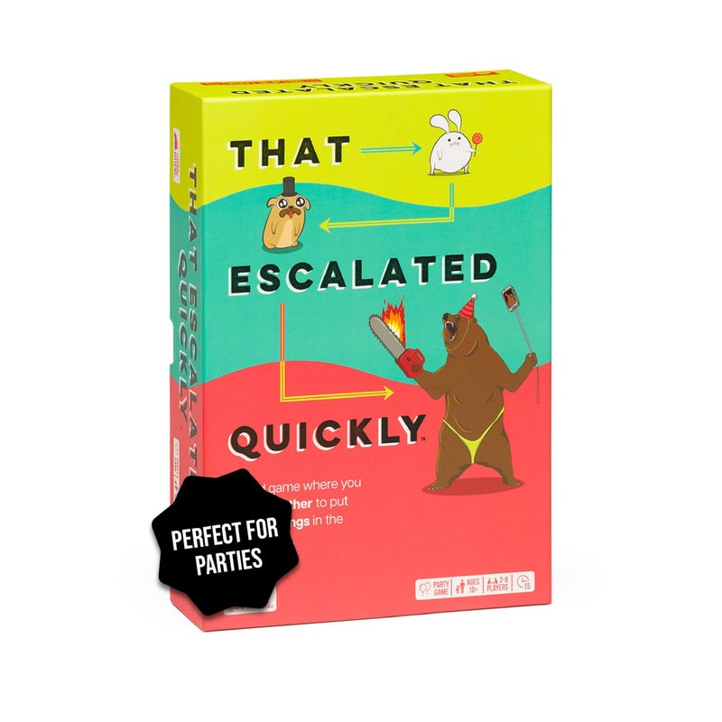 Exploding Kittens That Escalated Quickly by Exploding Kittens, 2-8 Players - Ages 10+ - 15 Minutes to Play - Hilarious Cooperative Card Game for Family Game Night, Party, Adult and Teen - Image 1