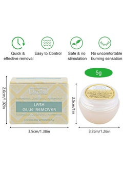 FUNMIX Eyelash Adhesive Remover Cream, Eyelash Extension Remover,Portable Eyelashes Grafting Eyelash Extension Glue Remover Adhesive Gel Removing Cream  - Image 3