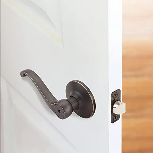 Design House 740407 Scroll 6-Way Universal Privacy Bed and Bath Door Lever Oil Rubbed Bronze - Image 5