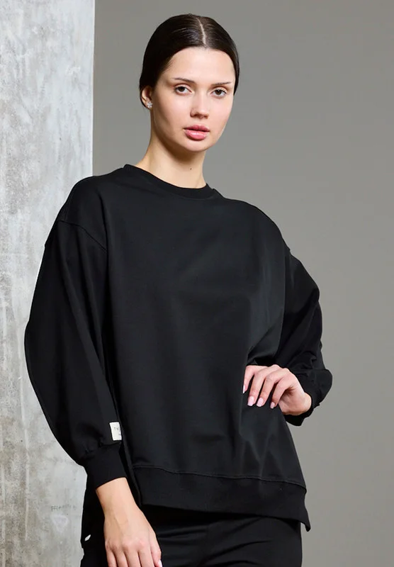 ذوق Asymmetric Hemline Extended Side Seam Sweatshirt
