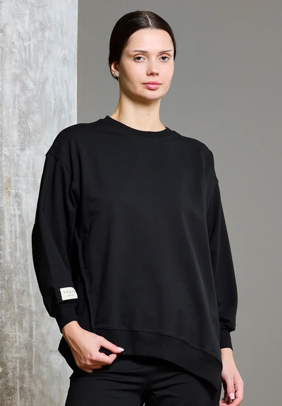 ذوق Asymmetric Hemline Extended Side Seam Sweatshirt