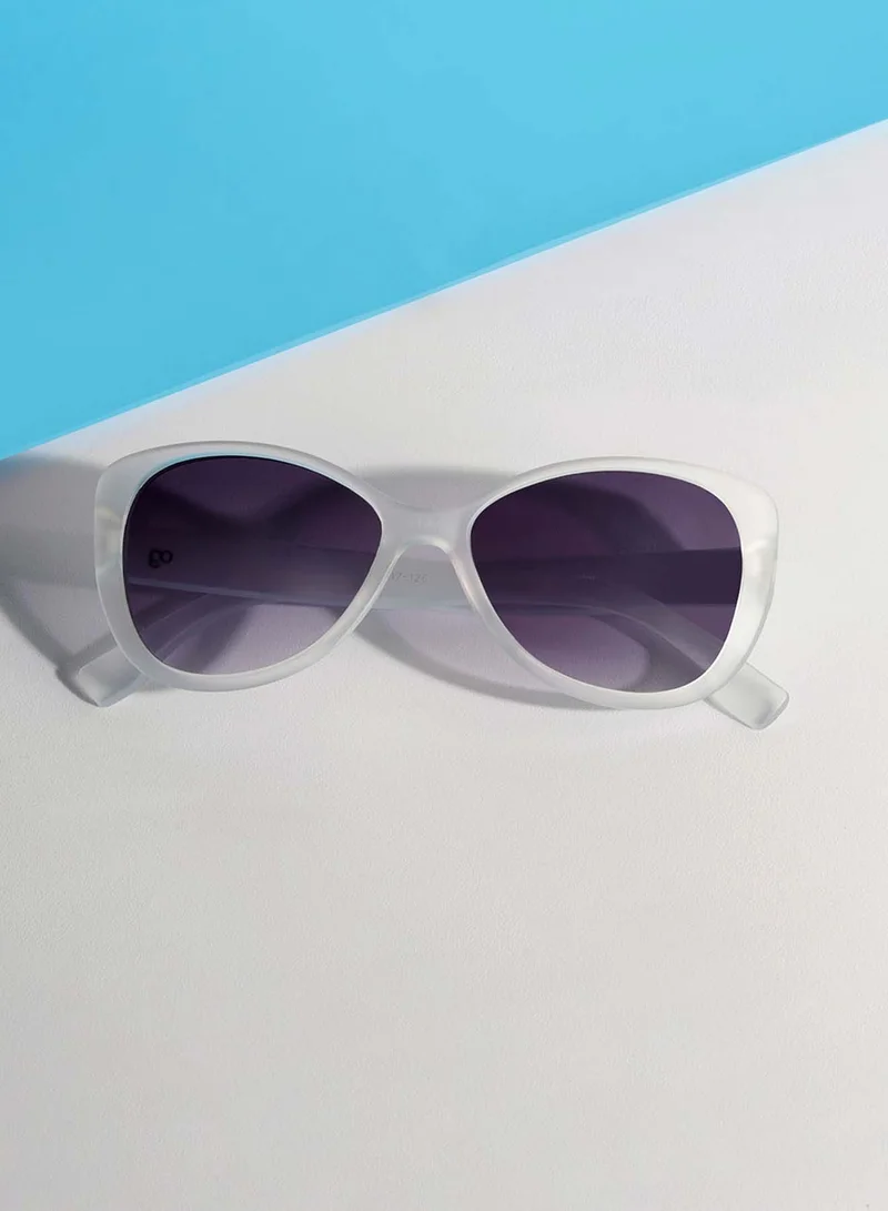 Woggles Skyray White Aviator Kids Sunglasses