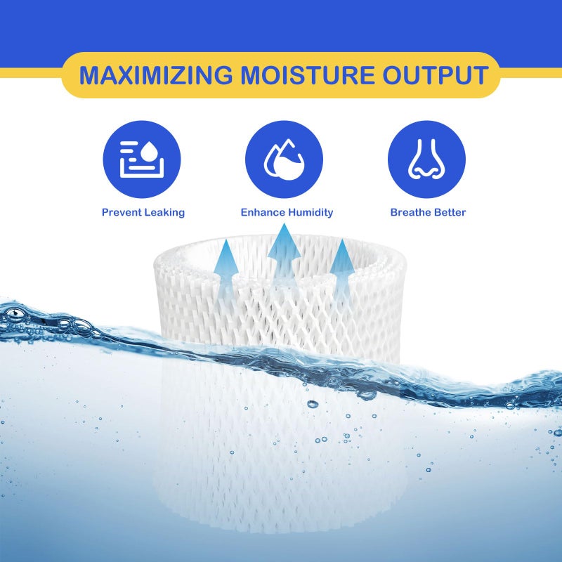Roninby Humidifier Wicking Replacement Filter Compatible With Canopy Bedside And Nursery Humidifier  Wood Pulp & Paper Filter  5 Pack - Image 5