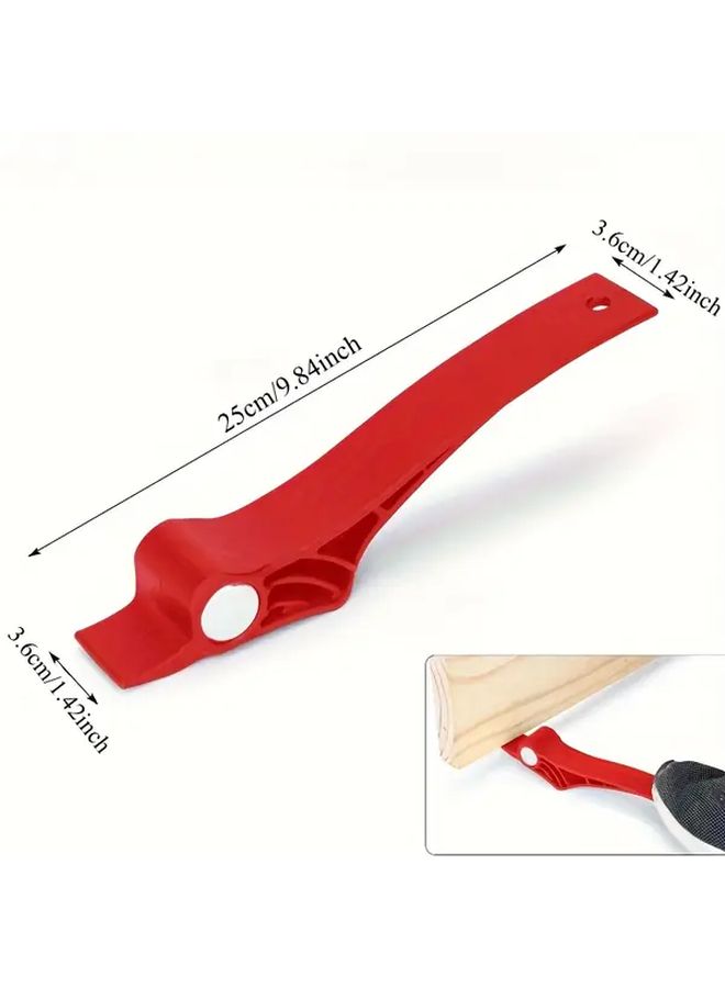 Black Foot Operated Door Pry Bar Plastic Construction Pedal Type Support Lift Tool - Image 2