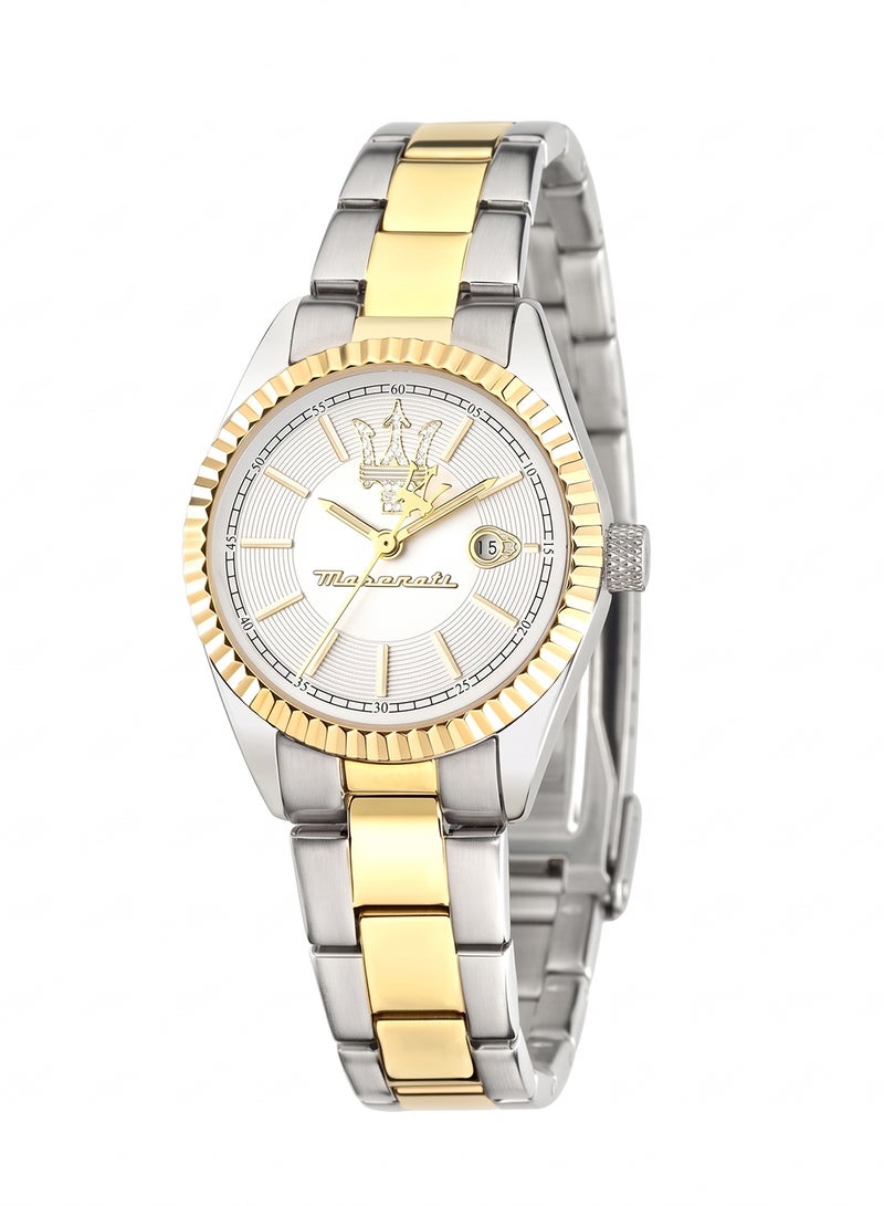 Maserati Women's Silver Multi Finishing Dial Gold Stainless Steel Watch - 31MM - R8853100505 - Image 1