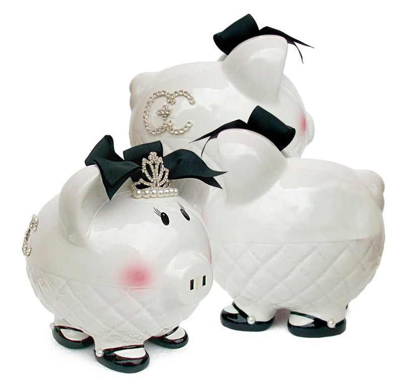 Child to Cherish Ceramic Piggy Bank for Girls, Queen B - Image 3