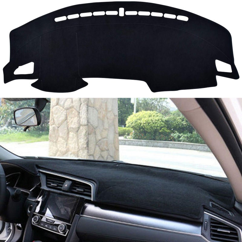 SPEEDWOW Dashboard Dash Board Cover Mat Carpet Compatible with 20162021 Honda Civic