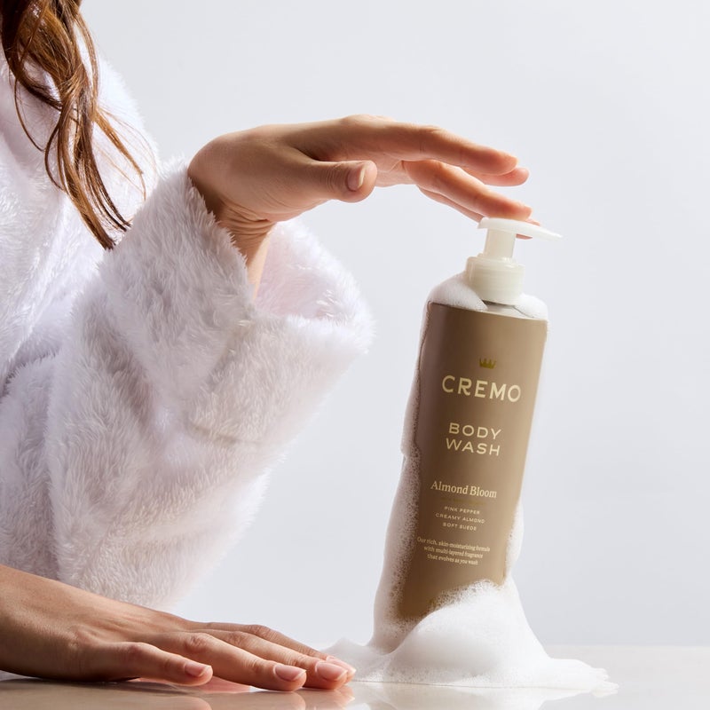 Cremo Skin Moisturizing Almond Bloom Women's Body Wash, Notes of Spicy Pink Pepper, Creamy Almond, and Soft Suede, 16 Fl Oz - Image 5