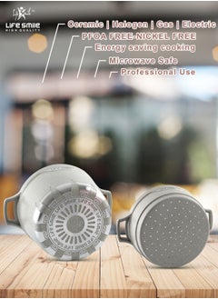 Life Smile Stock Pot with Steam Pot 32CM Size  - Image 3