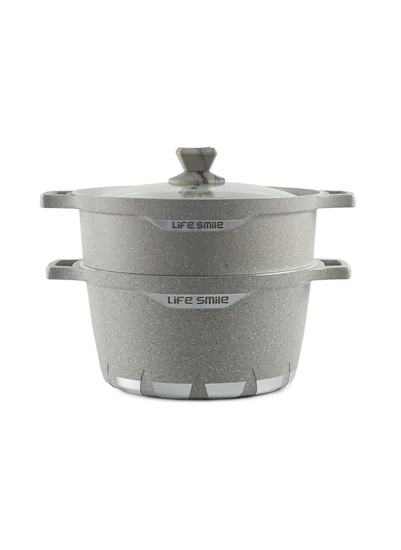 Stock Pot with Steam Pot 32CM Size - pzsku/Z362F54C9175613D0141CZ/45/_/1739788983/aed2f842-ba6d-41bc-b7e3-acab37dd4c2f