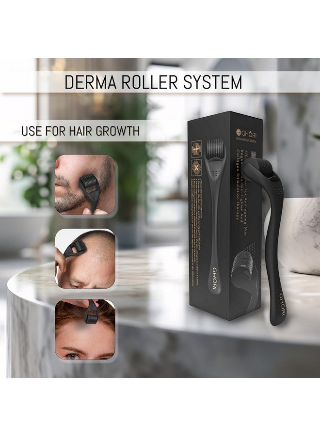Ghori Derma Roller For Hair Growth with 540 Microscopical Needles Repairs Damaged Hair, Activates Hair Follicles For Hair Fall & Hair Thickening (1.5MM) - Image 3