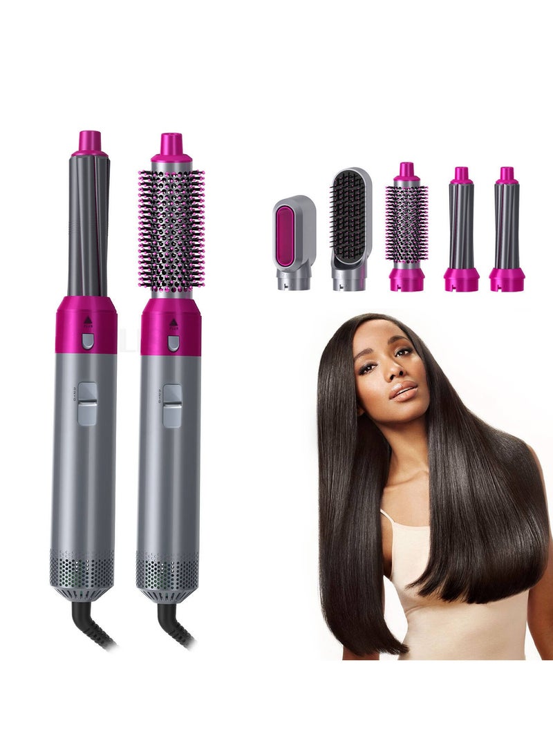 Generic 5 in 1 Hair Styler multi-function Professional Styling Tool hair dryer, hair curler, hot air comb, hair straightener  - Image 2