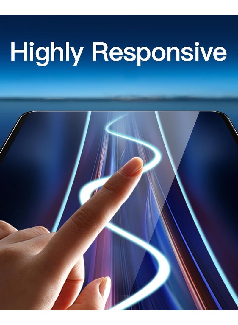 Techie HD Tempered Glass Screen Protector for Apple iPad Air 11 Inch (M3) 2025 / (M2) 2024 - Anti Reflection Anti Bubbles 9H Hardness 0.33 mm Rounded Edges Easy Installation - Image 3