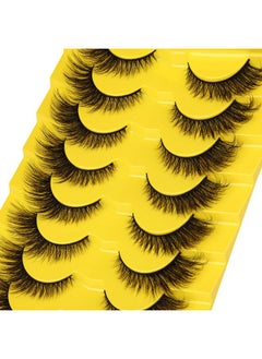 Zegaine Natural Lashes Cat Eye Fluffy False Eyelashes Wispy Mink Lashes that Look Like Extensions Fox Eye Lashes 9 Pairs by Zegaine  - Image 5