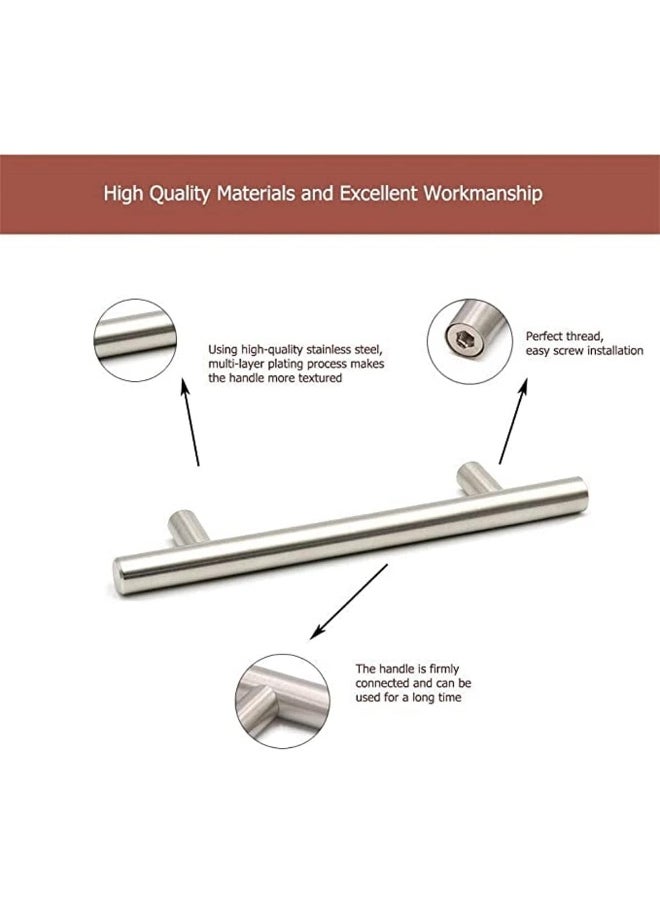 melfi Melfi Stainless Steel Kitchen Cabinet Drawer T-Bar Cabinet & Furniture Pull Cabinet Door Handles and Pulls Cabinet Knobs  - Image 3