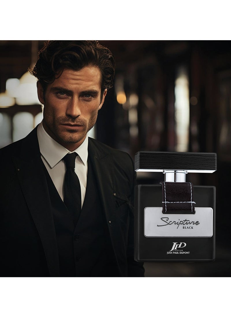 Jean Paul Dupont Scripture Black Eau de Toilette For Men 100ml  - Image 4