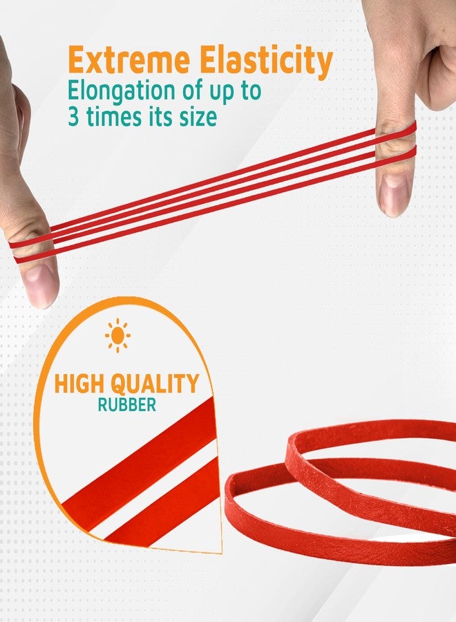 PlasticMill Rubber Bands - #33 Size - Red Rubberbands - 1LB/500 Count - Image 3