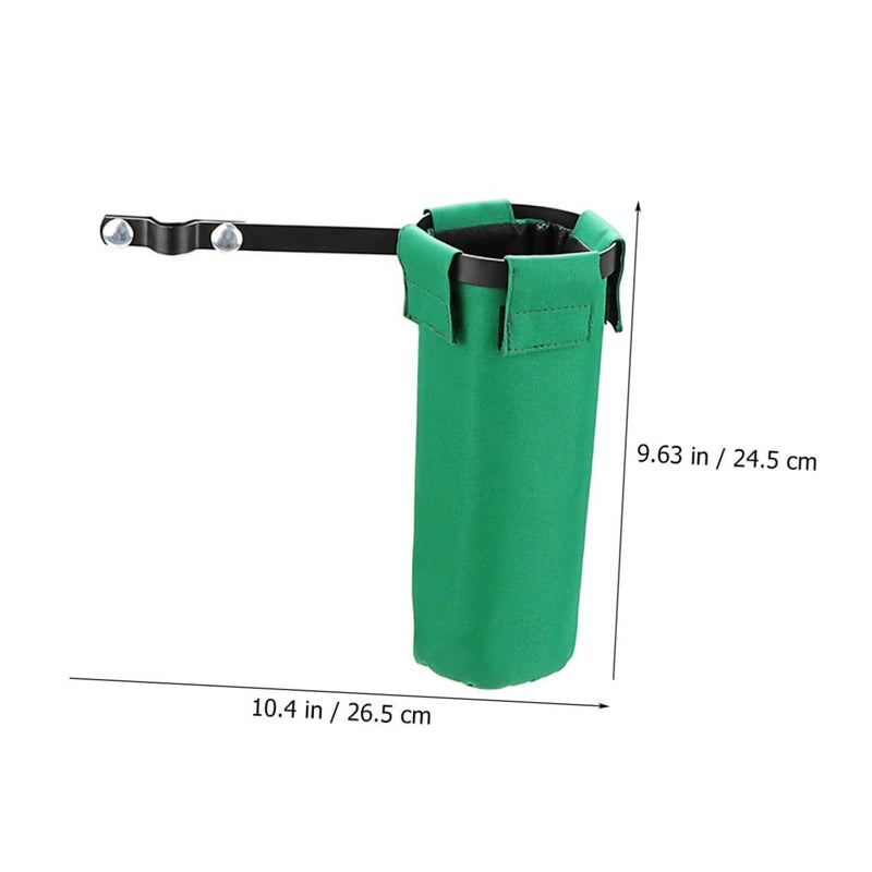 Green Canvas Portable Drumstick Holder Bag With Rack For Live Performance And Practice - Image 3