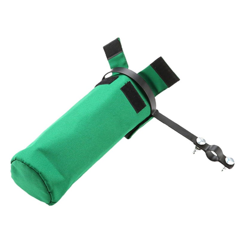 Green Canvas Portable Drumstick Holder Bag With Rack For Live Performance And Practice - Image 2