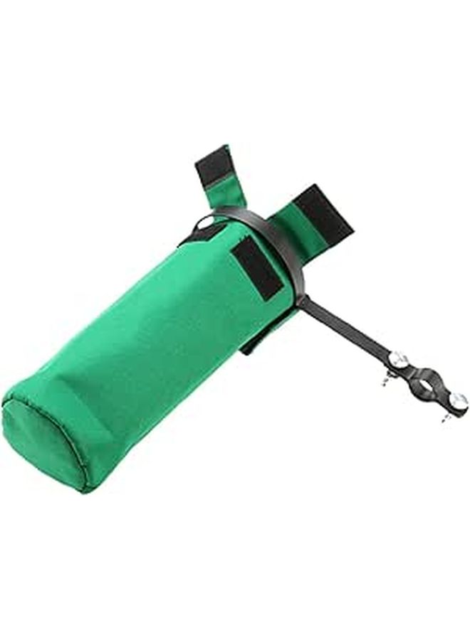 Green Canvas Portable Drumstick Holder Bag With Rack For Live Performance And Practice - Image 1