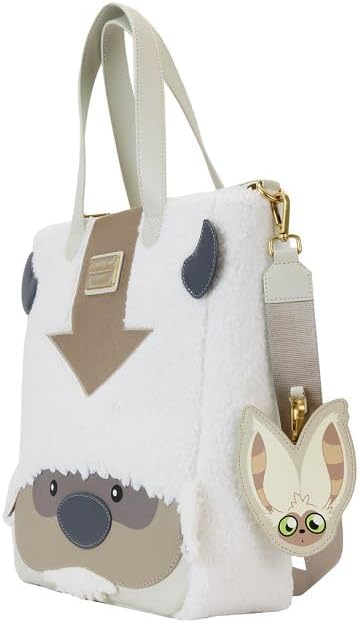 Loungefly Loungefly Avatar The Last Airbender Appa Cosplay Plush Tote Bag with Momo Charm - Image 3