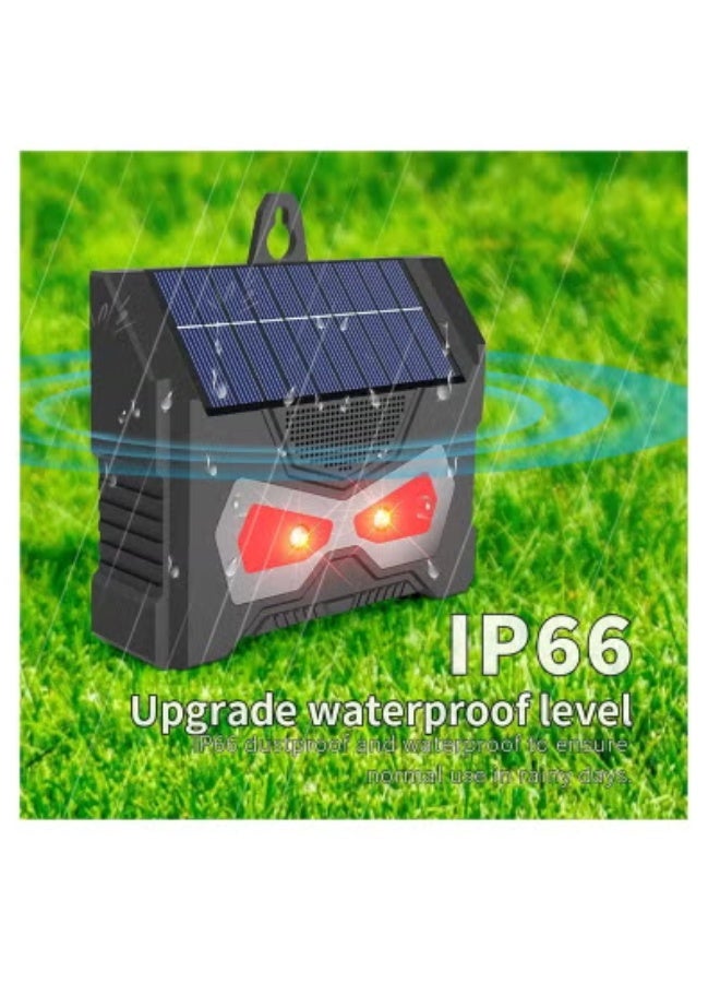 Excefore 2 PCS Solar Powered Nocturnal Animal Repeller, Solar Predator Control Light, Nighttime Animal Deterrent Light, with Flashing LED Lights Motion Detection, Ultrasonic Fox, Rat, Dog, Cat Repellent - Image 2