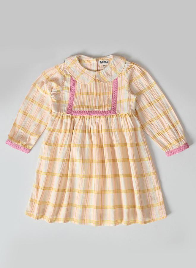 BELLA MODA Plaid Peter Pan Dress - Image 2