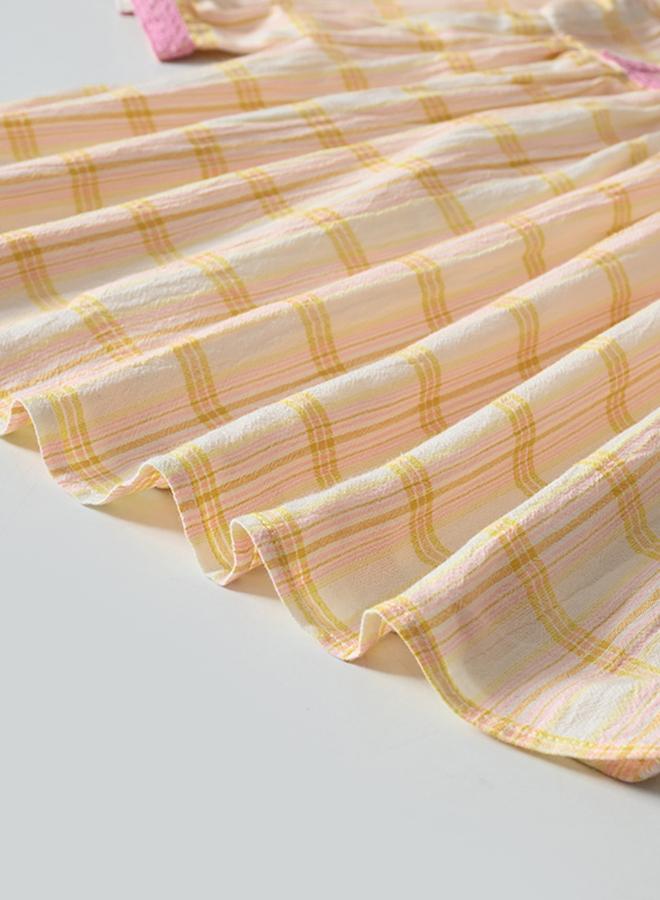 BELLA MODA Plaid Peter Pan Dress - Image 5