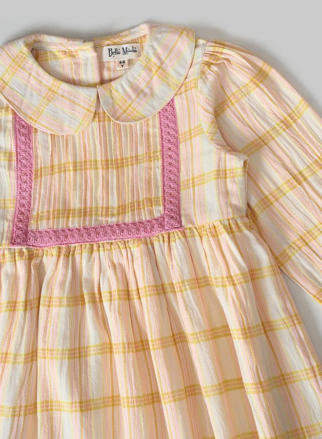 BELLA MODA Plaid Peter Pan Dress - Image 4