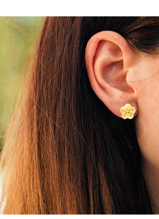 BAFLEH JEWELLERY Luxurious 18k Gold Earrings: Elevate Your Style  - Image 4