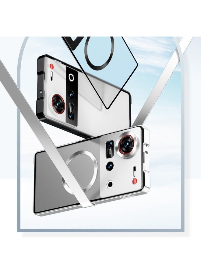 Compatible case with nubia Z70 Ultra, alloy magnetic Pioneer bezel drop protector - Image 5