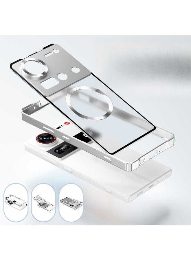 Compatible case with nubia Z70 Ultra, alloy magnetic Pioneer bezel drop protector - Image 3