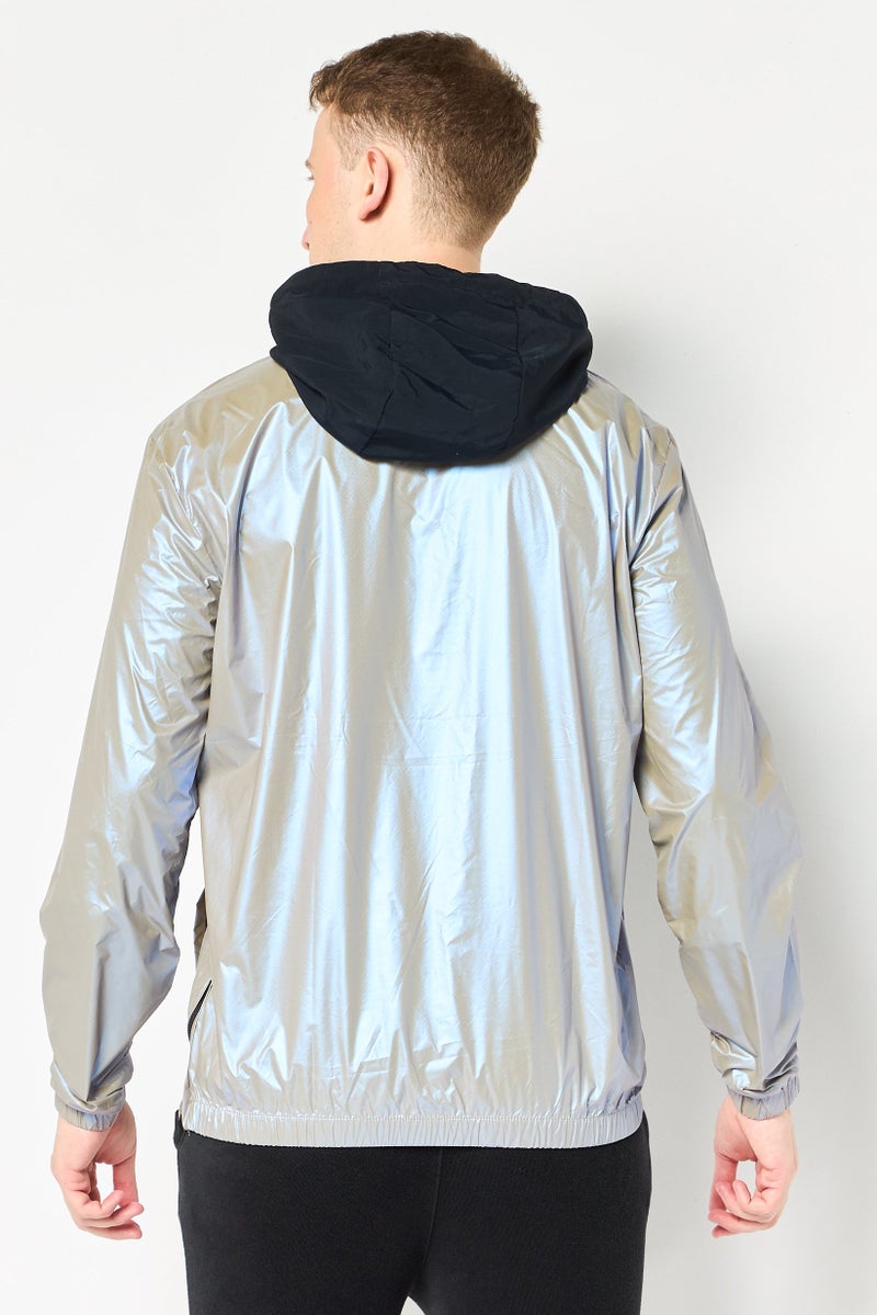 Ellesse Men Sportswear Fit Long Sleeve Outdoor Jacket, Grey - Image 4