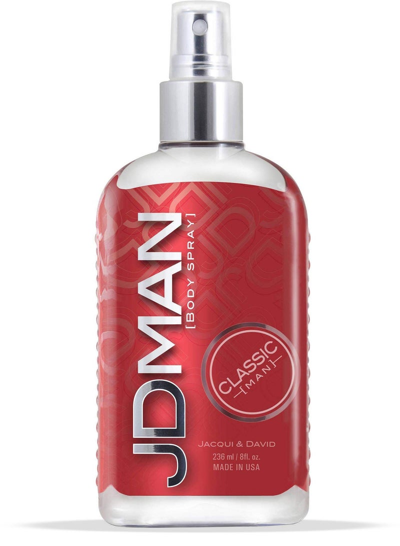 Jacqui & David's JDMAN Classic Man Body Spray 236ml