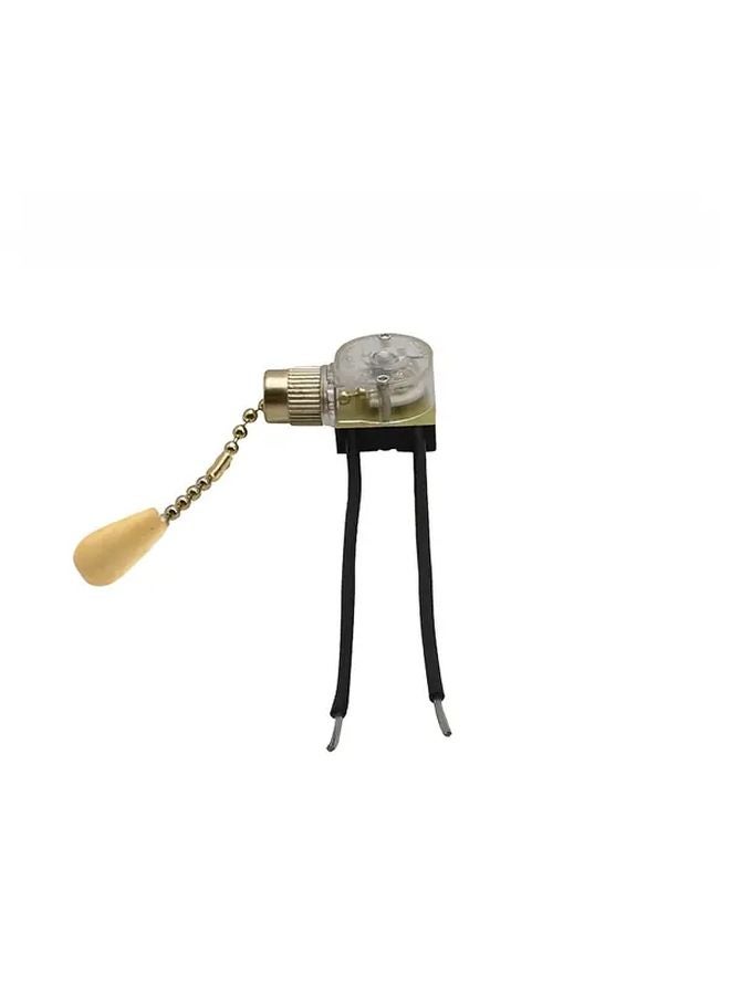 1pc Nylon Pull Cord Switch Zipper Drawstring Bedside Wall Lamp Fan Lighting Control - Image 1