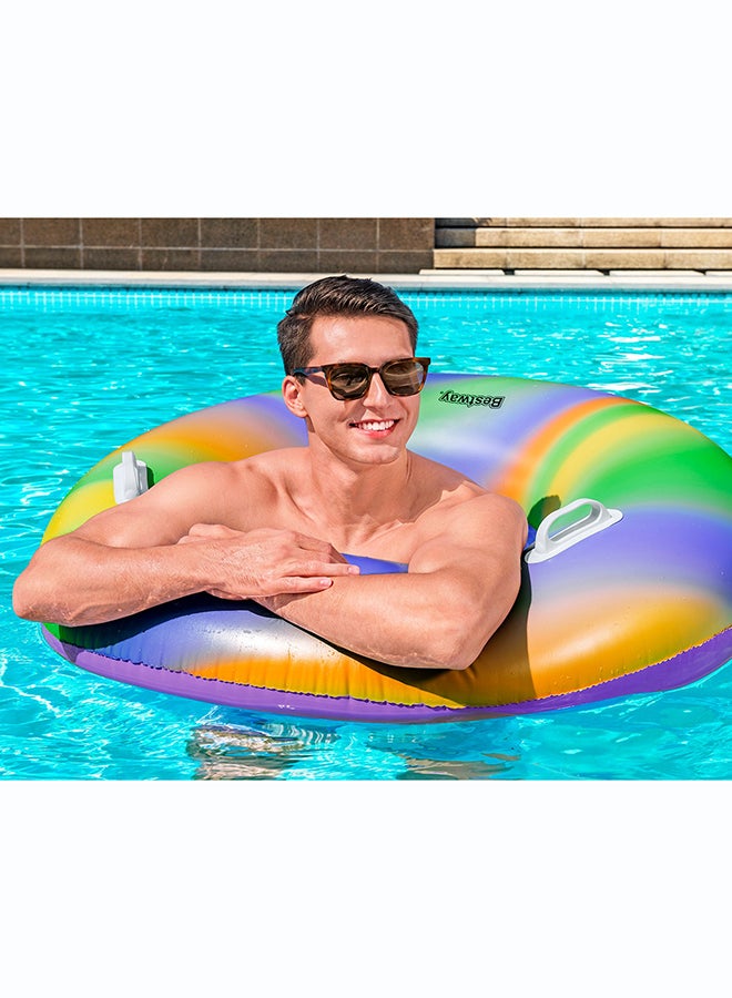 Bestway, Φ47"/Φ1. Rainbow Swim Tube Inflatable Outdoor Water Play Toy for Kids and Families, Durable Premium Quality Material, Easy Inflate and Deflate Design, Pool Beach Garden Summer Fun Activity, 19m - Image 4