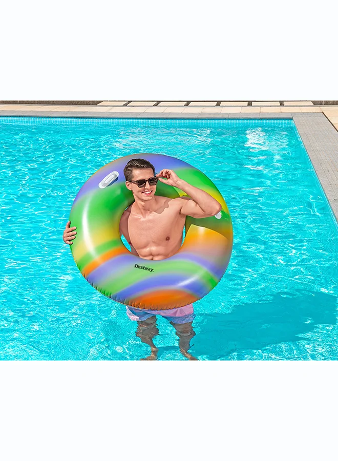 Bestway Bestway, Φ47"/Φ1. Rainbow Swim Tube Inflatable Outdoor Water Play Toy for Kids and Families, Durable Premium Quality Material, Easy Inflate and Deflate Design, Pool Beach Garden Summer Fun Activity, 19m
