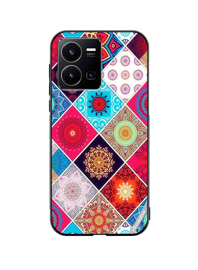 Protective Case Cover For Vivo Y35 Multicolur Design Multicolour