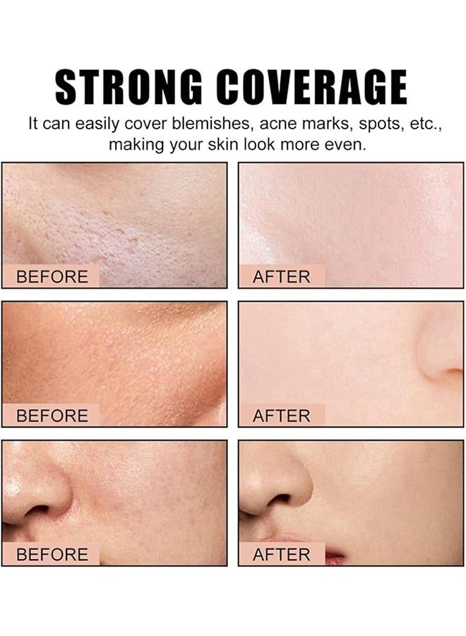 JX Triple Concealer, Full Coverage Cream Contour Palette, Long-Wearing Concealer Palette, Cream Foundation Palette for Face Spots Marks, 3-in-1 Full Coverage Color Correcting Cream - 15G - Image 3