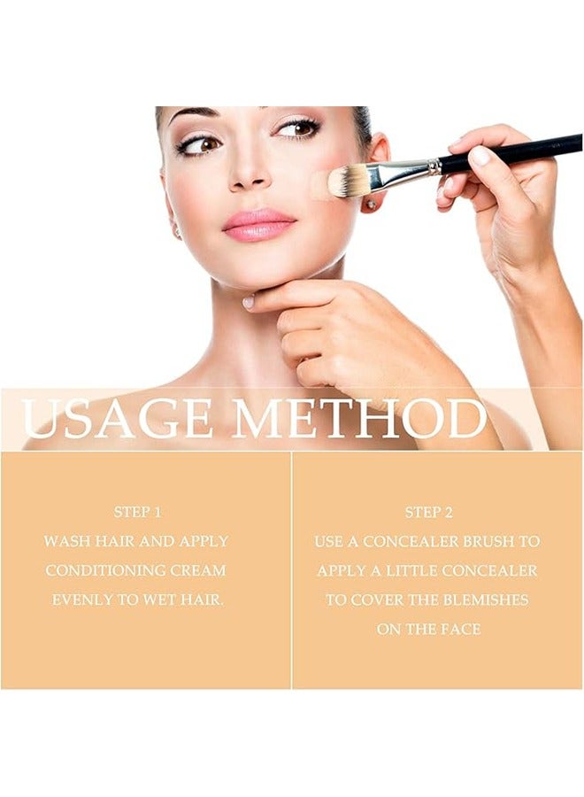 JX Triple Concealer, Full Coverage Cream Contour Palette, Long-Wearing Concealer Palette, Cream Foundation Palette for Face Spots Marks, 3-in-1 Full Coverage Color Correcting Cream - 15G - Image 5