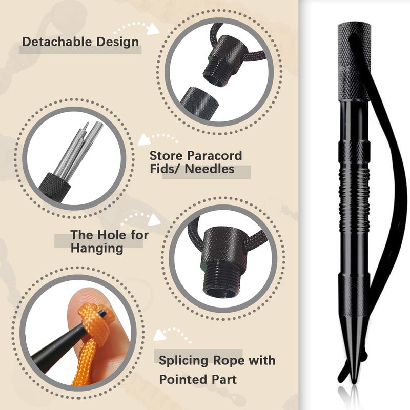 WILDAIR Paracord Bracelet Jig Kit with Knotters Tool Marlin Spike Paracord FID Set Lacing Needles/Fids for Paracord Work Paracord Tool Kit Adjustable Length 4" to 13" Paracord Jig Bracelet Maker - Image 5
